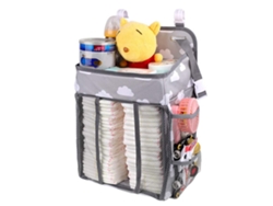 Organizador De Pañales Colgante Para Bebé, Gran Capacidad, Bolsillos Laterales, Apto Para Bebés.
