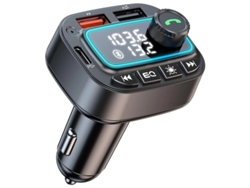 Adaptador Bluetooth 5.3 Para Carro 42 W , Viva Voz, Graves Profundos, Carregamento Rápido Yizhood (pd30w E 12 W) (preto)