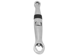 Llave Inglesa Ajustable Multifuncional 23 En 1 Fabricada En Acero Cr-v Flexible Con Acabado Cromado Pulido.
