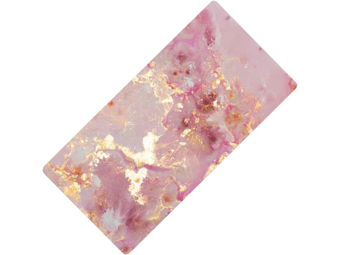 Alfombrilla De Escritorio De Pvc Con Diseño De Mármol Rosa, Diseño Clásico, Resistente Y Antideslizante Para Juegos.