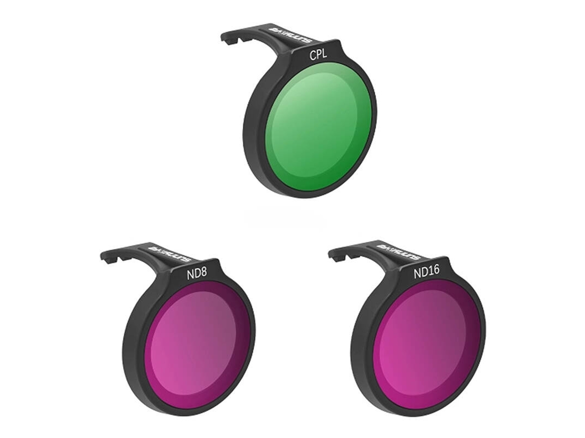 Juego de filtros Sunnylife Cpl ND8 ND16 para DJI Neo con protección antiarañazos