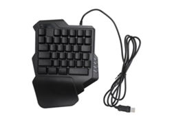 Teclado Gamer Com Uma Mão 35 Teclas Portátil Iluminado Ergonômico Para Windows Pc Xbox