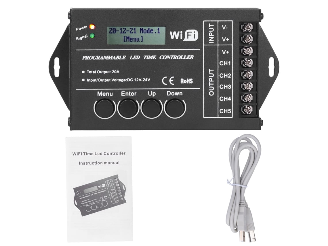 2026-controlador De Luz Led Wifi Programable Con Temporizador Multifuncional Interruptor De Lampara
