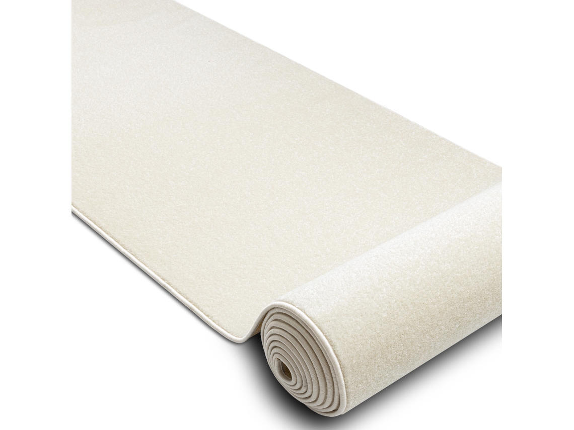 Alfombra de Pasillo Karmel Llanura, Un Color Blanco 100 cm