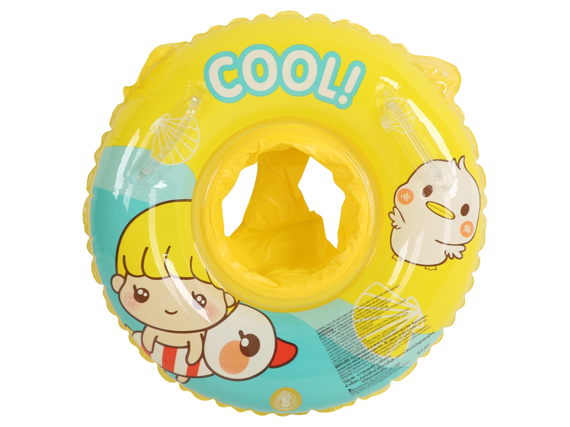 Aro de natación infantil de PVC de 60 cm de grosor con diseño de dibujos animados