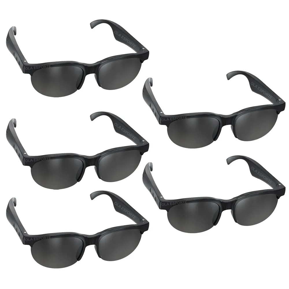 (5 Artículos) Gafas Inteligentes Bluetooth, Función De Llamada, Auriculares Deportivos Para Exteriores, Protección Uv.