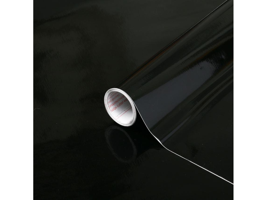 Papel Autoadhesivo D-C-FIX Liso Brillante P038734 (Negro - 45 x 200 cm)
