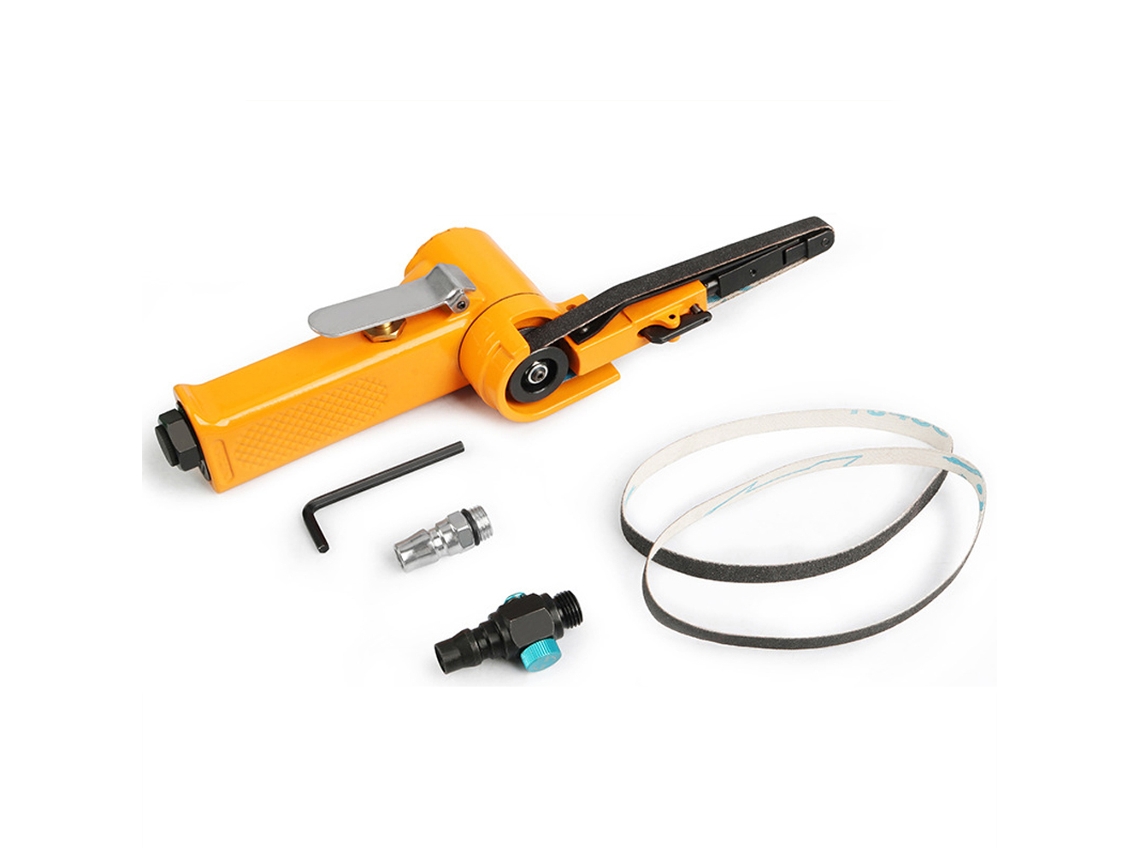Lijadora Neumática Multifuncional Con Control De Velocidad, Ajuste De Ángulo Y Filtro De 10 Mm X 330 Mm.
