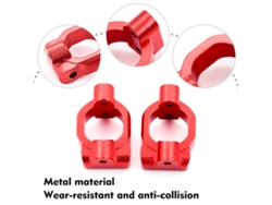 Soporte De Buje En Forma De C De Metal A Escala 1/10 De Wltoys Para Coche Todoterreno 104001 Piezas De Mejora Reemplaza 1861