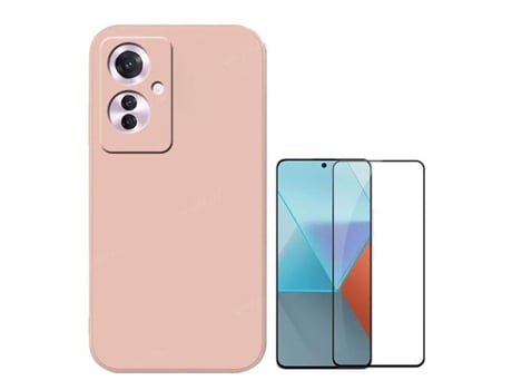 Protector de Pantalla Gorilasglass Proteção Traseira para Oppo Oppo Reno11 F GIFT4ME Rosa