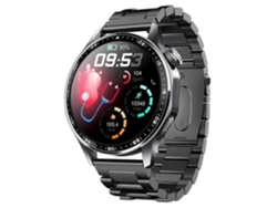 Reloj inteligente F210 con monitor de frecuencia cardíaca y presión arterial, pantalla de 1,55 pulgadas, ECG, Bluetooth, llamadas, pulsera negra Ly Ebike