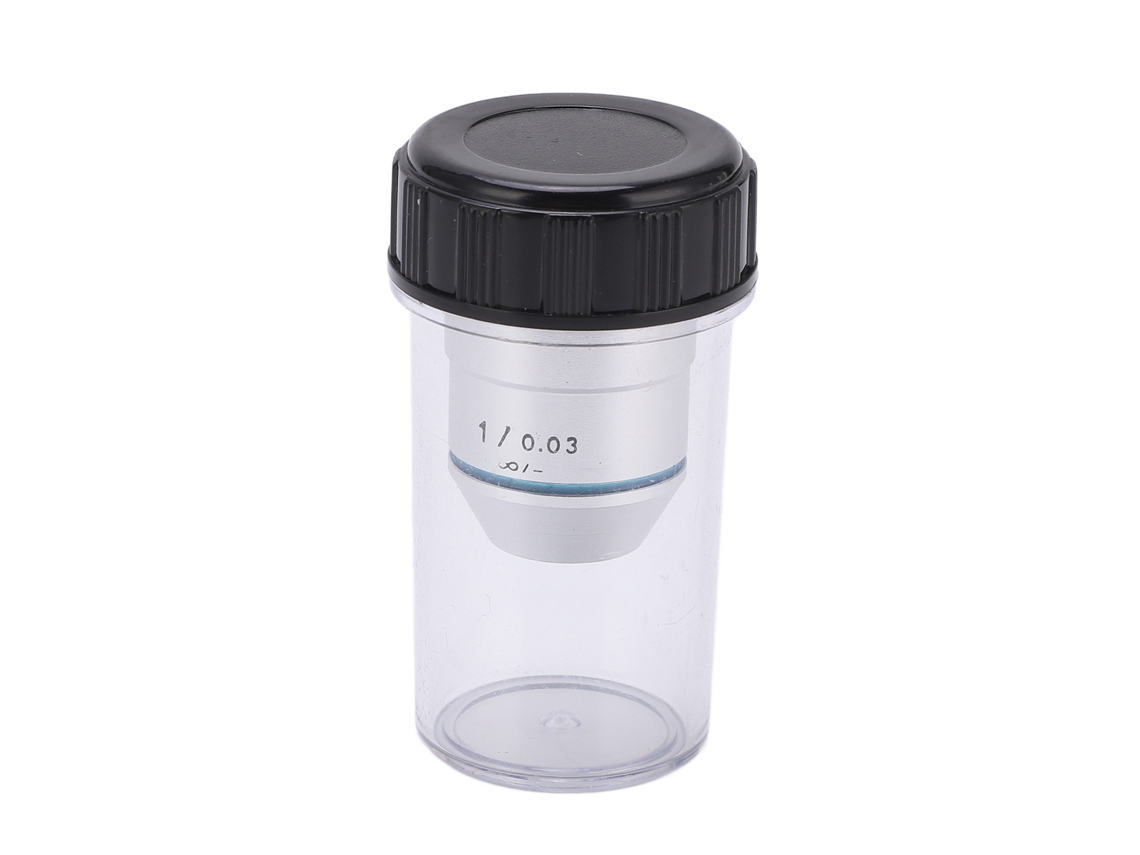 Lente Objetivo De Microscópio 1x Acromático 195 Infinito Bajo Poder Para Microscópio Biológico Interfaz 20.2mm
