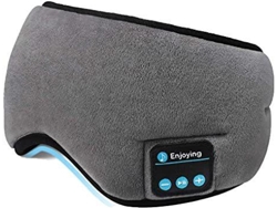 Auriculares Bluetooth para dormir: hipoalergénicos, lavables, con micrófono y altavoces integrados, color gris