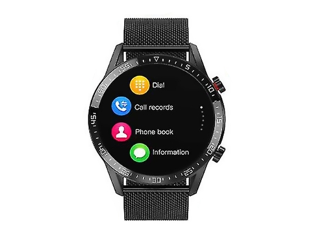 Reloj Inteligente, Notificación de Seguimiento del Sueño de Ritmo Cardíaco a Prueba de Agua IP68 para Android iOS, Negro VEANXIN
