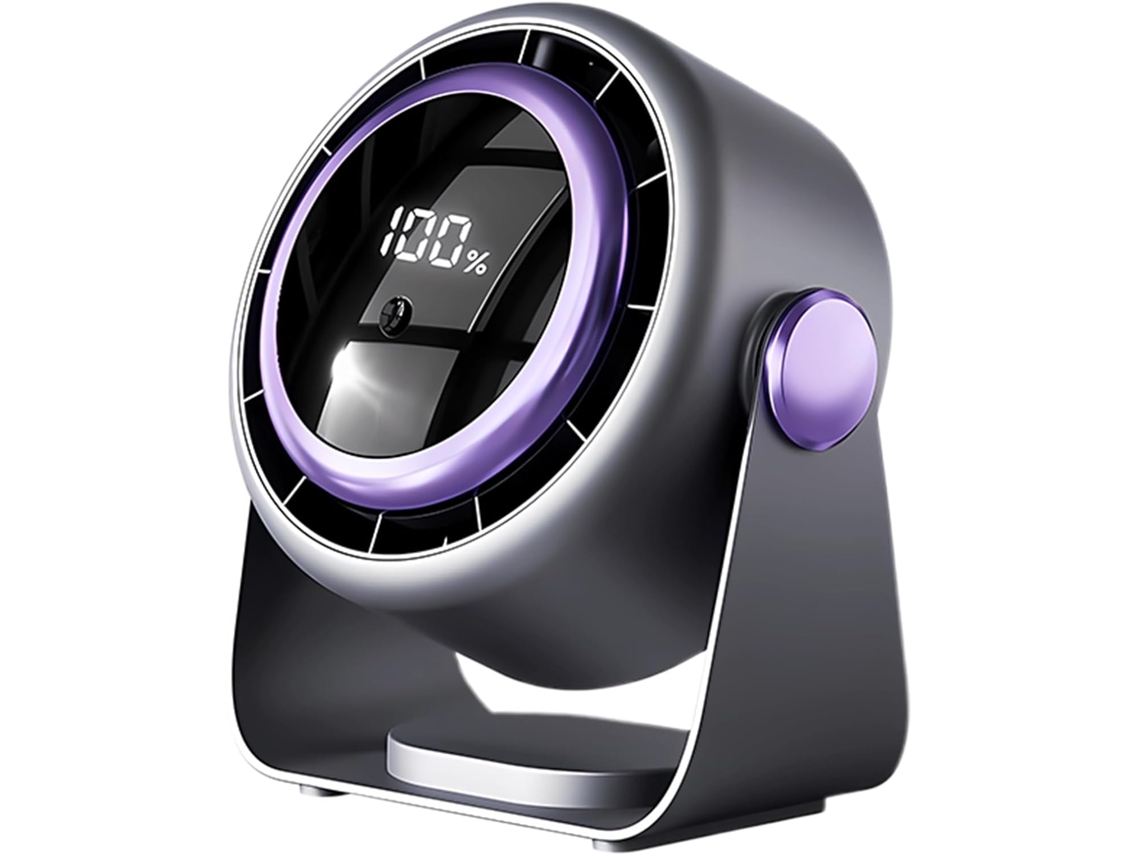 Ventilador De Mesa | Dispositivo Portátil Personal Con Pantalla Táctil Recargable Por Usb