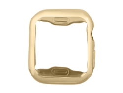 Funda protectora de pantalla para Apple Watch de 4.ª generación de 40 mm (TPU suave, diseño dorado de lujo)
