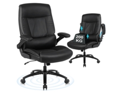 Silla de oficina, diseño ergonómico, soporte resistente, color negro OEM