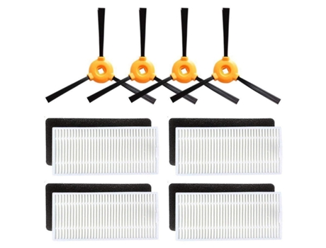 Filtro de substituição e kit de escova lateral para ecovacs deebot n79 robotic