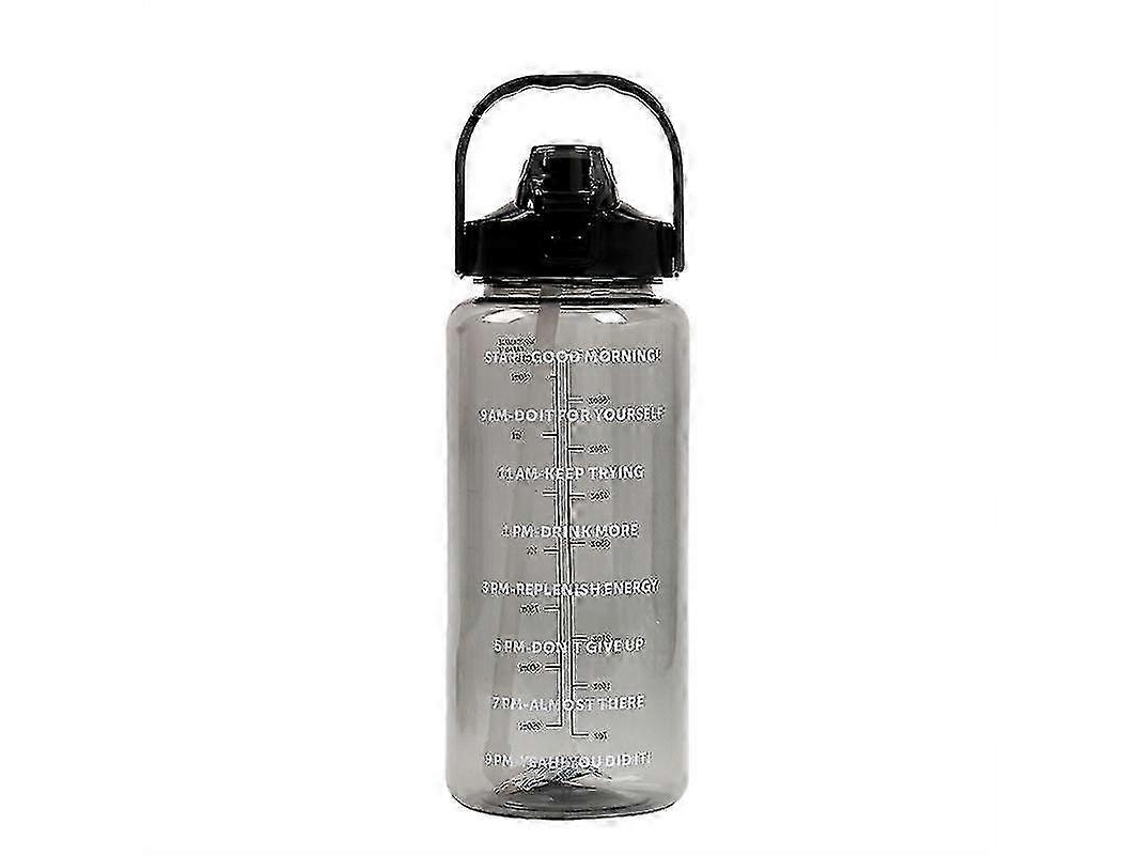 Botella De Agua Deportiva De 2l Con Pajita Para Hombres Y Mujeres, Ideal Para Ejercicios Al Aire Libre, Para Agua Fría. Rosewell