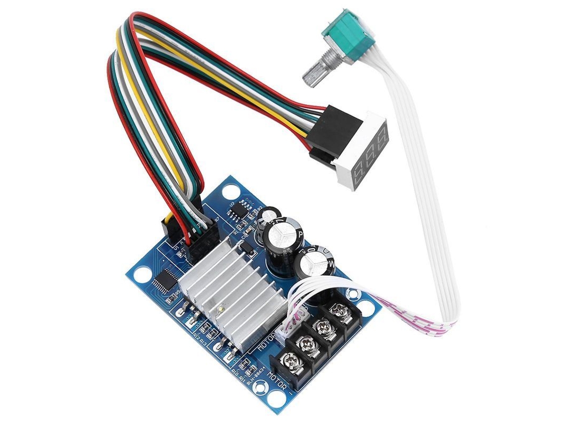 Fasst-controlador De Velocidad Para Motor De Corriente Continua De Cepillo Pwm 12-60v 20a Regulador Ajustable