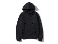 Moletom com capuz 2026 unissex, estilo Harajuku Streetwear, casual, tamanho grande, Wxb S, preto H