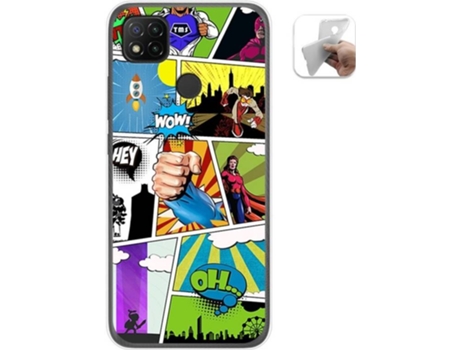 Carcasa Xiaomi Redmi 9C TUMUNDOSMARTPHONE Comic Multicolor