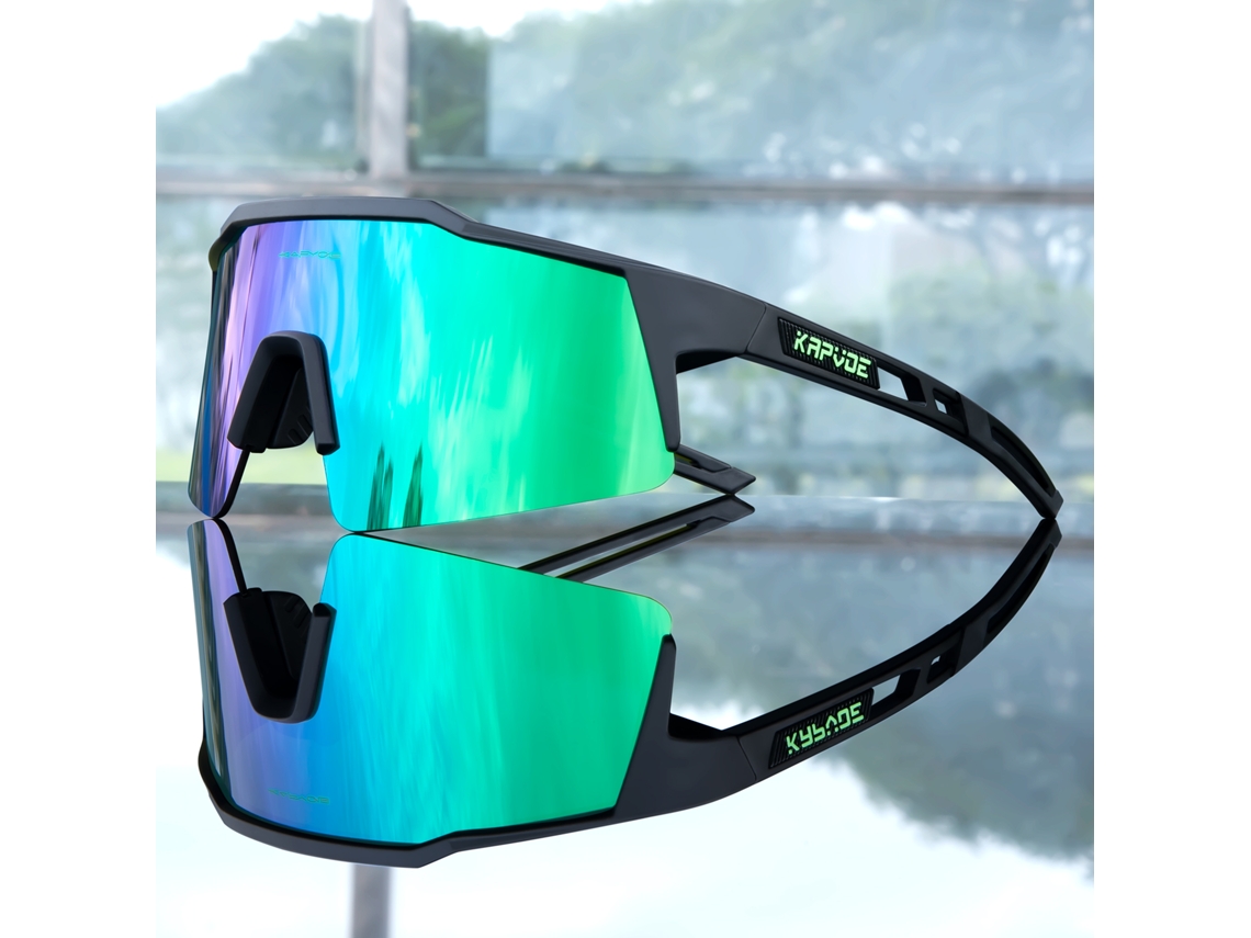 (estilo 10) Gafas De Ciclismo, Lentes De Polímero Negro Con Protección Uv400, Montura Tr-90