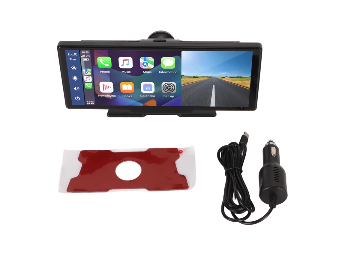 Estéreo De Automóvil De 9,3 Pulgadas Con Carplay Inalámbrico Para Android Auto, Pantalla Táctil Portátil Con Navegación Por Cámara De Tablero, Blueto