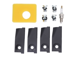Kit De Repuesto De Cuchillas, Tapones Y Filtro De Aire Para Cortacésped De 18 Pulgadas 450e 500e 550e 550ex