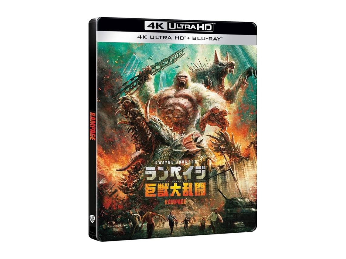 Blu Ray Rampage 2018 Blu Ray 4K Ultra Hd Steelbookproyecto Rampage