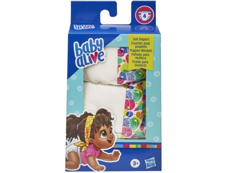 Muñeco HASBRO Baby Alive Pack De Pañales (Edad Mínima: 3 Años - 4,4 x 10,2 x 17,8 cm)
