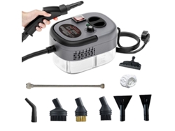 Limpiador A Vapor De Alta Temperatura Y Alta Presión De 2500 W Con 7 Accesorios, 6 Modos Ajustables, Gris Gertiz