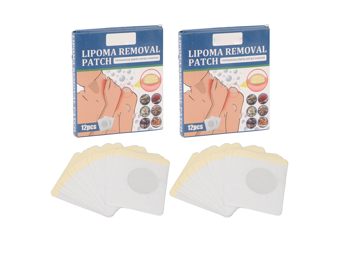 24 parches herbales para la eliminación de nódulos lipomatosos, penetración profunda y drenaje linfático para fibromas.