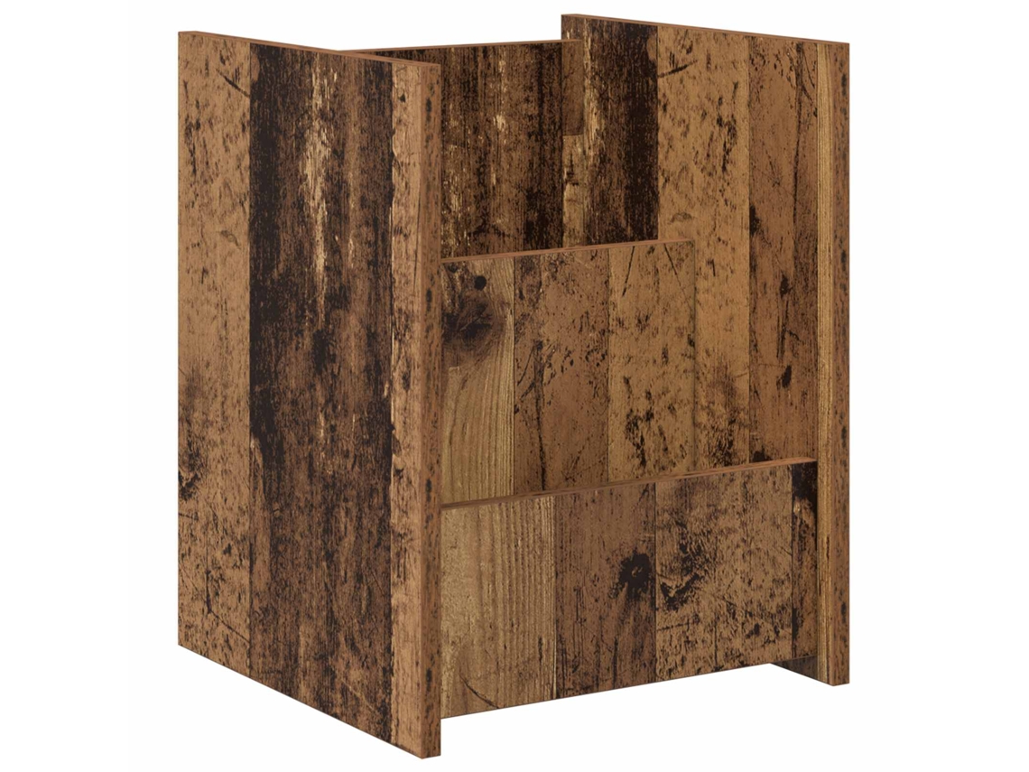 Maison Exclusive - Estante De Revistas Con Estante Madera Vieja 35 X 35 X 45 Cm