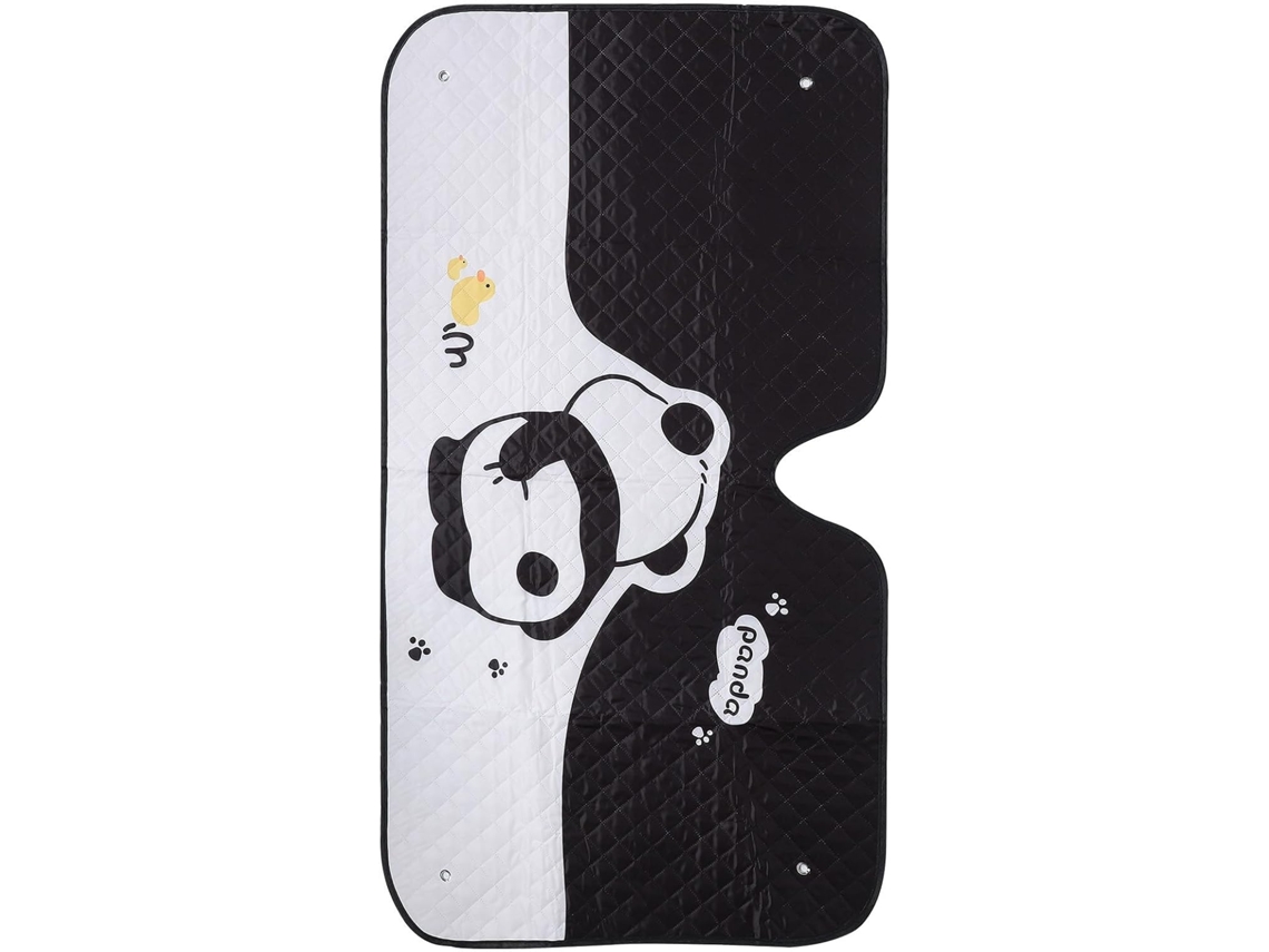 Parasol Para Coche Con Estampado De Panda En Papel De Aluminio, Protección Y Conservación Solar.