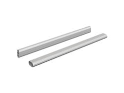 Viga para armario, 2 unidades, color plata, 764 x 15 x 29 mm, aleación de aluminio VIDAXL