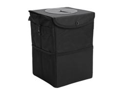 Cubo De Basura Para Coche: Plegable, A Prueba De Fugas, Incluye 20 Bolsas De Basura, Correa Ajustable, Limpieza Eficaz, Excelente Durabilida