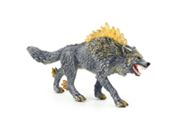 Figura de lobo de nieve Walshlxq en PVC, juguete modelo de animal salvaje, adornos de simulación para niños.