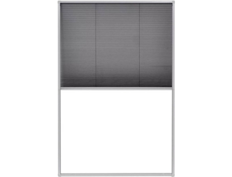 vidaXL Mosquitera plisada para ventanas aluminio 80x120cm