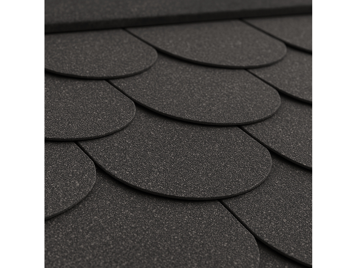 Tejas de asfalto negro Beaver Stone B, techo de asfalto negro de 3 m² Timbela