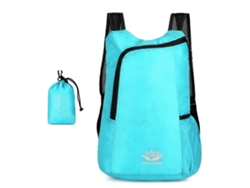 Mochila plegable para mujeres, hombres y adolescentes, ideal para senderismo, acampada, escalada, ciclismo y viajes. Color verde lago.