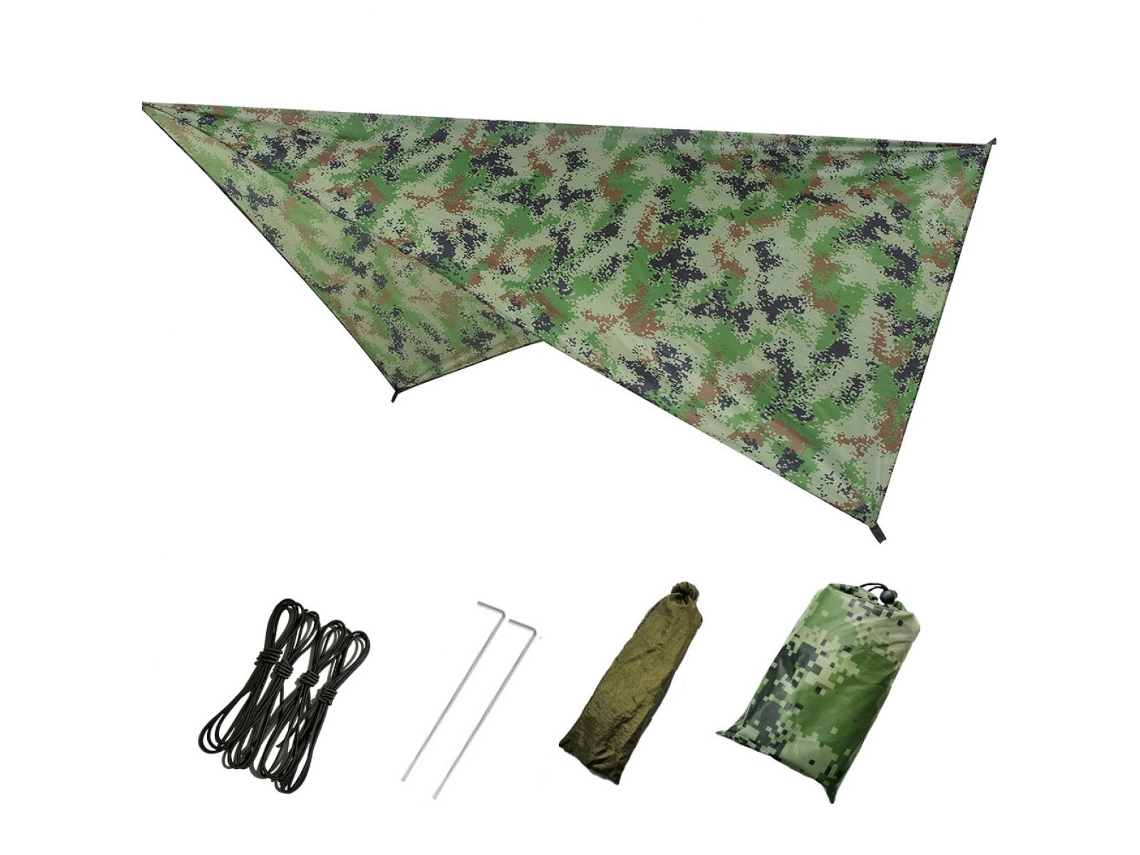 VIVILIYYA Tenda De Sombra Multifuncional Com Rede E Proteção Para Exterior Camuflada