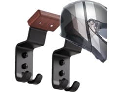 Soporte Para Casco De Motocicleta Con 2 Ganchos Para Colgar Gorras De Béisbol - Estante De Pared