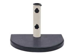 Maison Exclusive - Base De Sombrilla Granito Negra 40x28x4 Cm