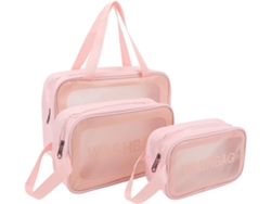 Juego De 3 Neceseres Transparentes, Neceser Transparente Para Maquillaje, Gran Capacidad.