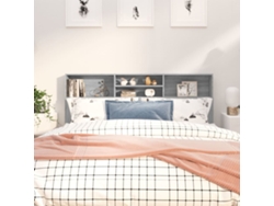 Mueble Cabecero Gris Sonoma 180x19x103,5 Cm