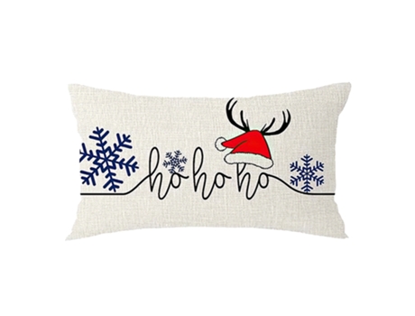 Funda de almohada de Feliz Navidad Funda de almohada lumbar de tiro de Navidad de granja (estilo 2)