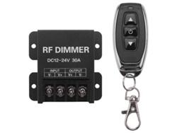 Controlador De Atenuación Led Inalámbrico 12v-24v 30a 360w 720w Con Control Remoto De 3 Botones Para Luces Led Monocromáticas 5050 3528
