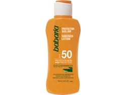 Protector Solar BABARIA Leche Aceleradora del Bronceado Aloe Vera SPF 50 (100 ml) - Tamaño Viaje
