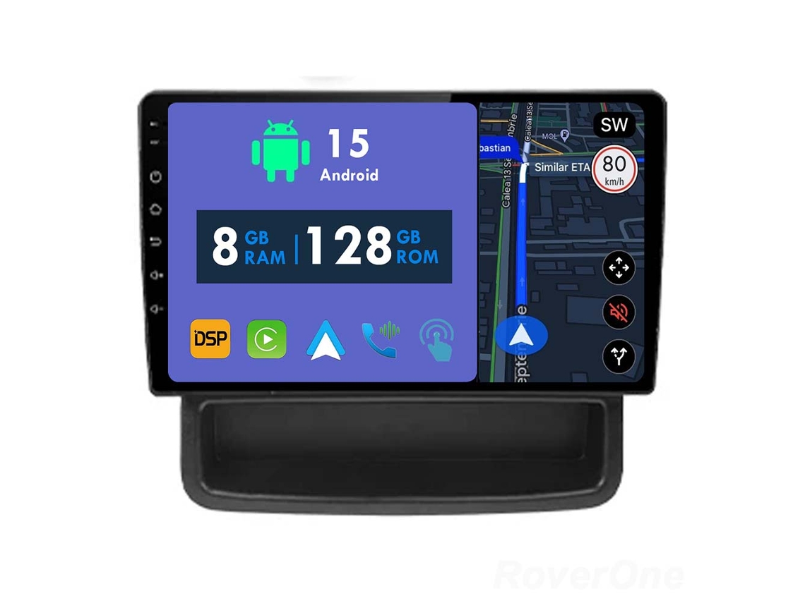Coche Radio Android Auto Autoradio 8GB RAM 128G ROM CarPlay GPS RoverOne para Nissan Primastar Renault Trafic 2 Opel Vivaro A 2006-2014 